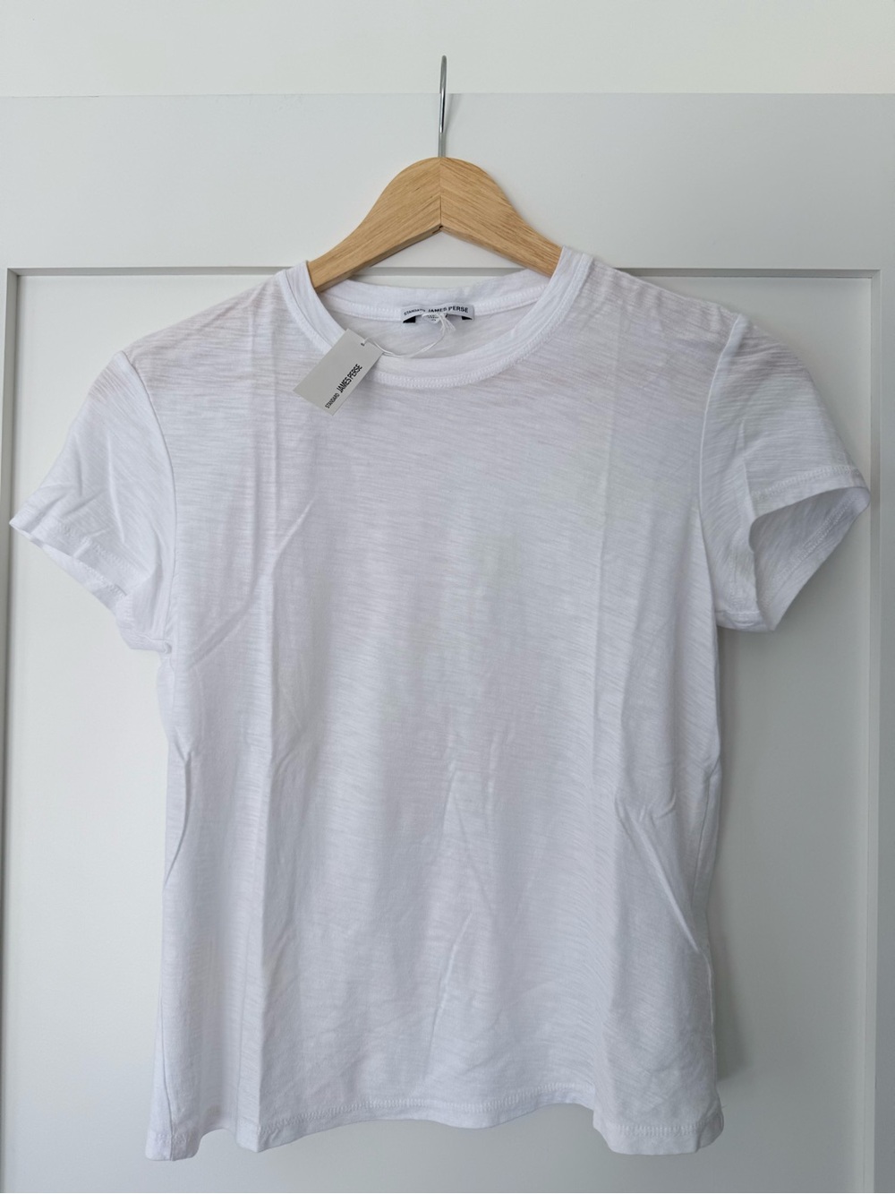 James Perse White Short Sleeve Crew Tee